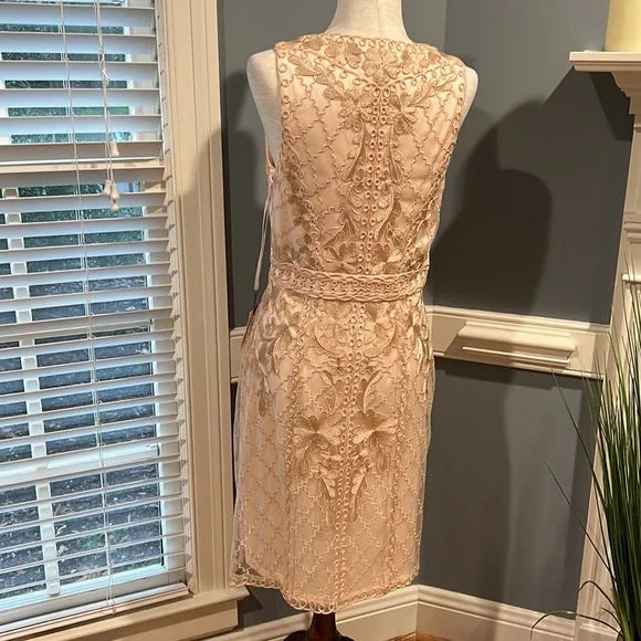 Gorgeous Sue Wong champagne embroidered dress - Picture 4 of 6